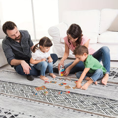 3D Geometric Area Rug Soft Large Washable Rug Non Slip Backing Low Pile