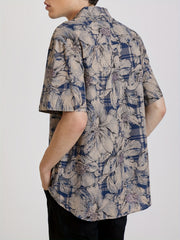 Flower Pattern Print Men s Comfy T shirt Graphic Tee