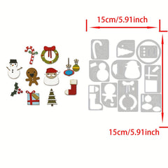 Christmas Wreath Metal Cutting Dies for Scrapbooking Card Album Craft