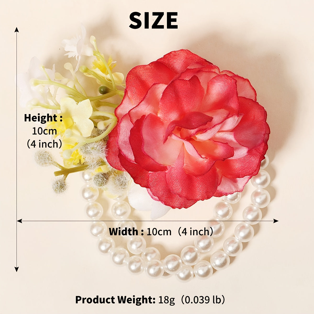 Rose Wrist Corsage for Wedding Bride Bridesmaids