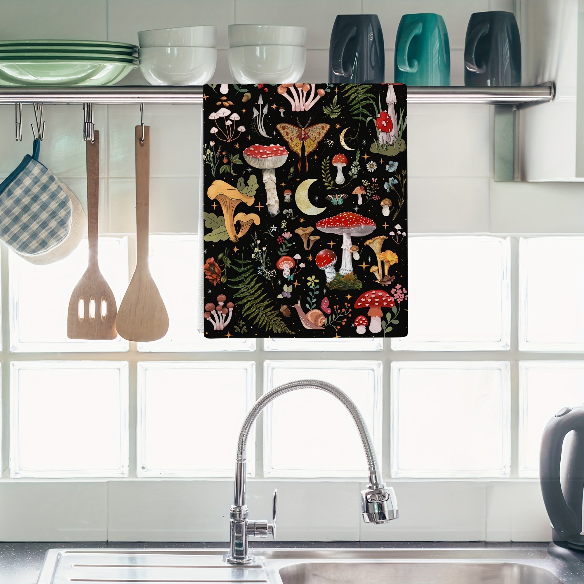 Polyester Modern Soft Dish Cloths Microfiber Kitchen Towels Set Hand Towels