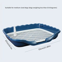 Dog Potty Toilet with Pee Post and Pad Holder