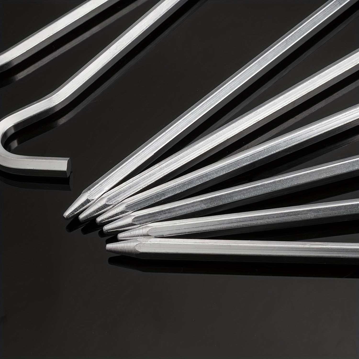 12pcs Aluminum Tent Stakes & Hooks for Camping & Canopy