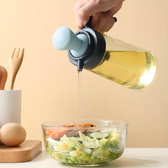 Glass Dispenser Bottle for Kitchen Outdoor BBQ Camping Picnics