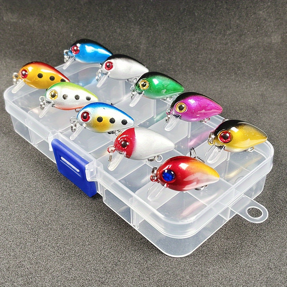 10pcs 1 6g Mini Topwater Crankbait Fishing Lures