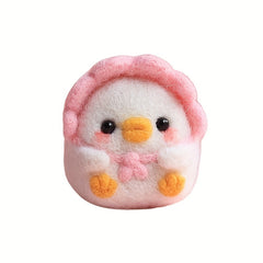 Wool Felt Duck DIY Material Package - Creative Gift or Ornament Pendant