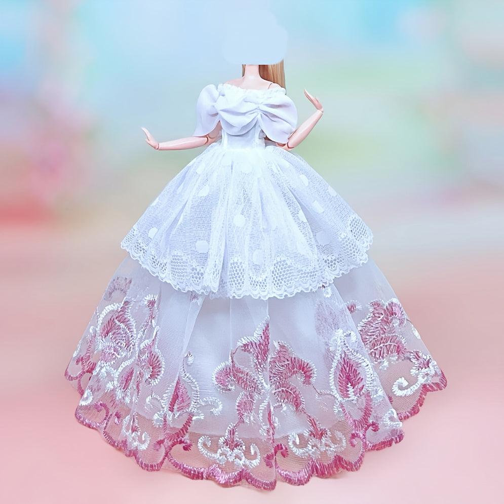 1/6 Scale Doll Clothes Set - Party Dress, Tank Top, Skirt, Coat, Jacket