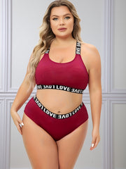 Sports Lingerie Set - Halter Neck Bra & Underwe