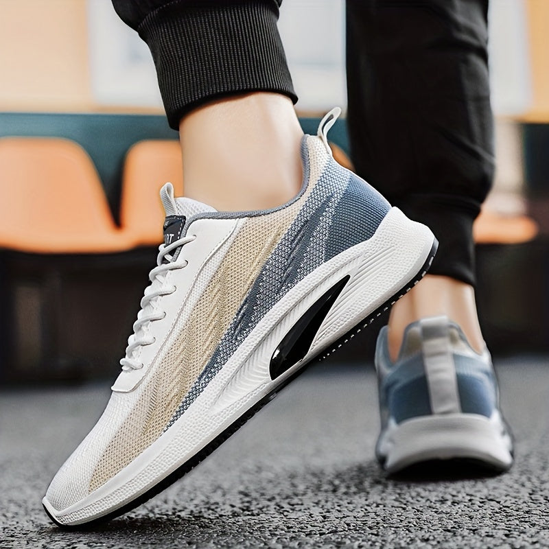 Men's Lightweight Woven Knit Sport Shoes for Running