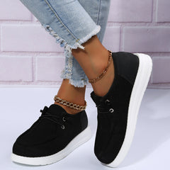 Women's Canvas Loafers Lightweight Casual Walking Shoes