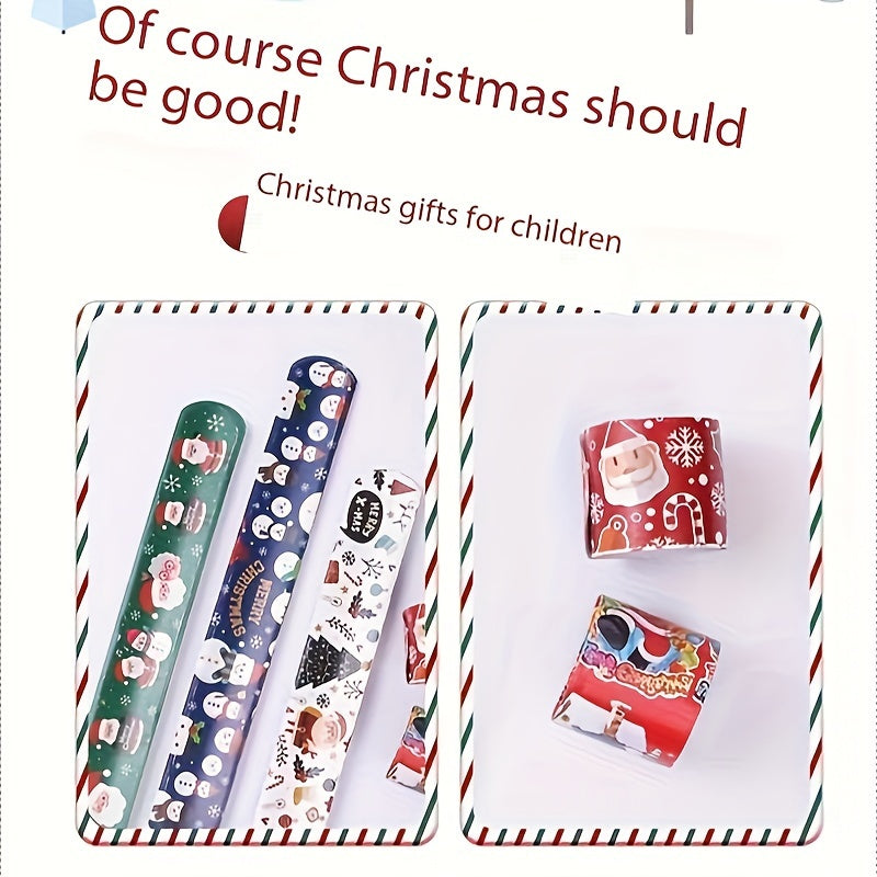 Christmas Bracelet Snowman Elk Clap Rings Santa Claus Gift Boys Girls