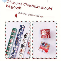 Christmas Bracelet Snowman Elk Clap Rings Santa Claus Gift Boys Girls