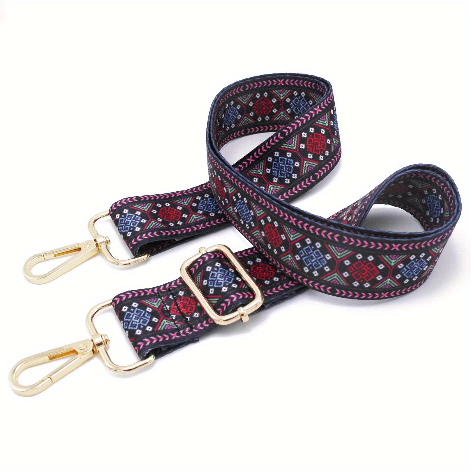 Geometric Pattern Bag Replacement Straps Handbag Shoulder Wide Adjustable Strap