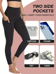 High Waist Fleece Lined Yoga Workout Pants