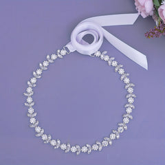 Baroque Style Rhinestone Bridal Sash Wedding Belt Summer Dress Waist Accessory