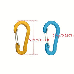 10pcs Spring Buckle Small Carabiners for Outdoor Camping Fishing Climbing