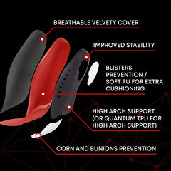 Orthopedic Insole PU Gel Shock Absorption Deodorization Breathable Sole Pad