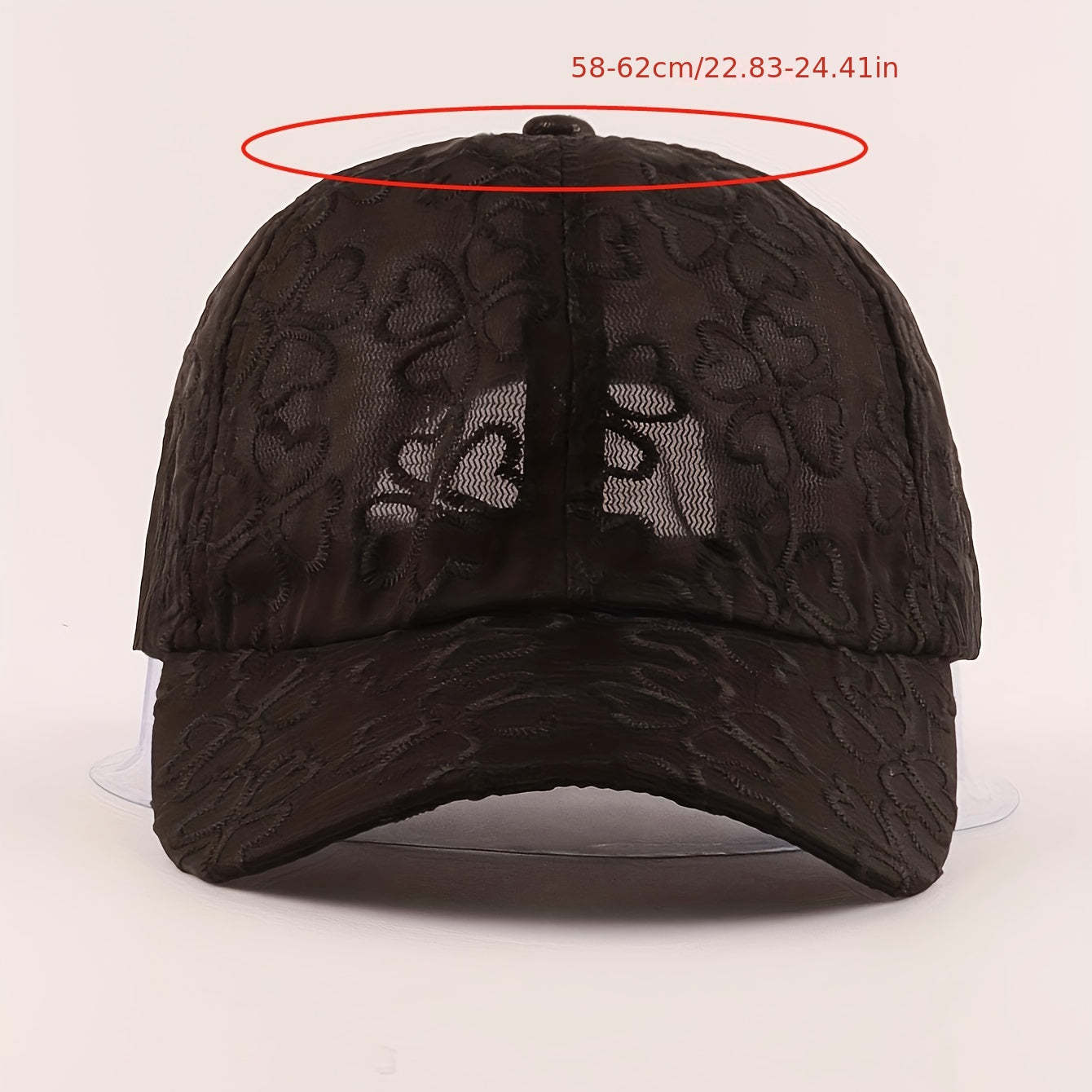 Flower Embroidery Mesh Baseball Cap Sunshade Dad Hat Lightweight Sun Hats