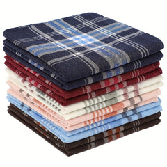 Personalized Name Handkerchiefs Striped Soft Classic Pocket Square Towels