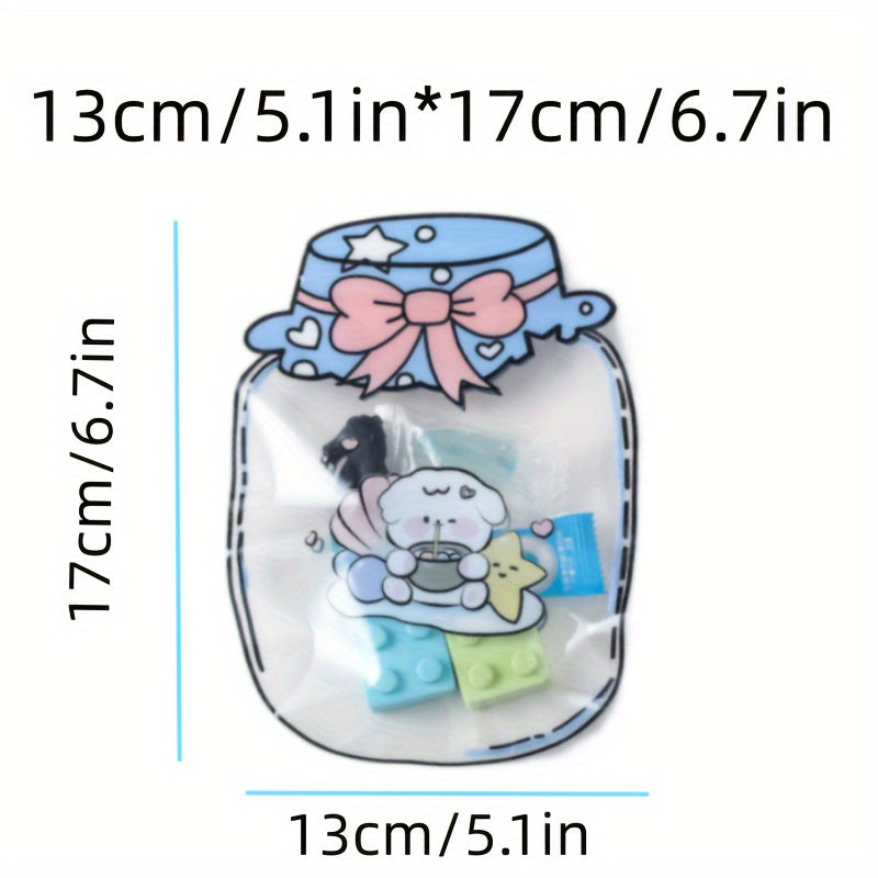 10pcs Self Sealing Snack Bags Small Jewelry Biscuit Candy Bags 14 Silk