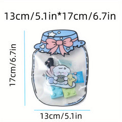 10pcs Self Sealing Snack Bags Small Jewelry Biscuit Candy Bags 14 Silk