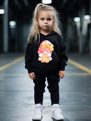 OERYUI Kids Gnome Print Hoodies Pants Set Spring Fall Activewear