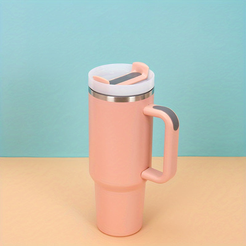 1200ml Stainless Steel Insulation Cup with Straw, Outdoor Sports Gift