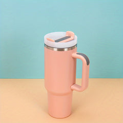 1200ml Stainless Steel Insulation Cup with Straw, Outdoor Sports Gift