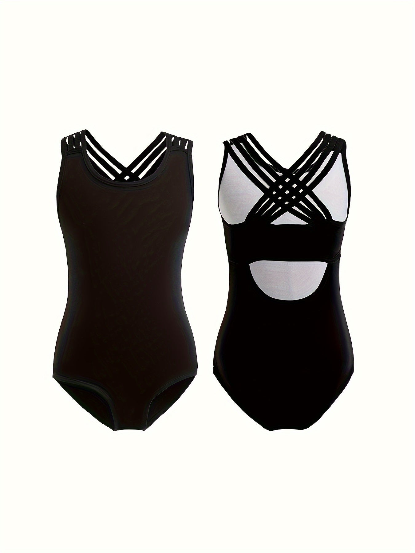 Comfy Cross Back Sleeveless Ballet Leotard for Dance