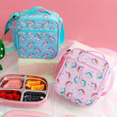 Cartoon Insulated Lunch Bag for Students & Outdoors