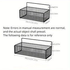 Wall mounted Drain Rack Kitchen Rack Iron Wire Mesh Storage Basket