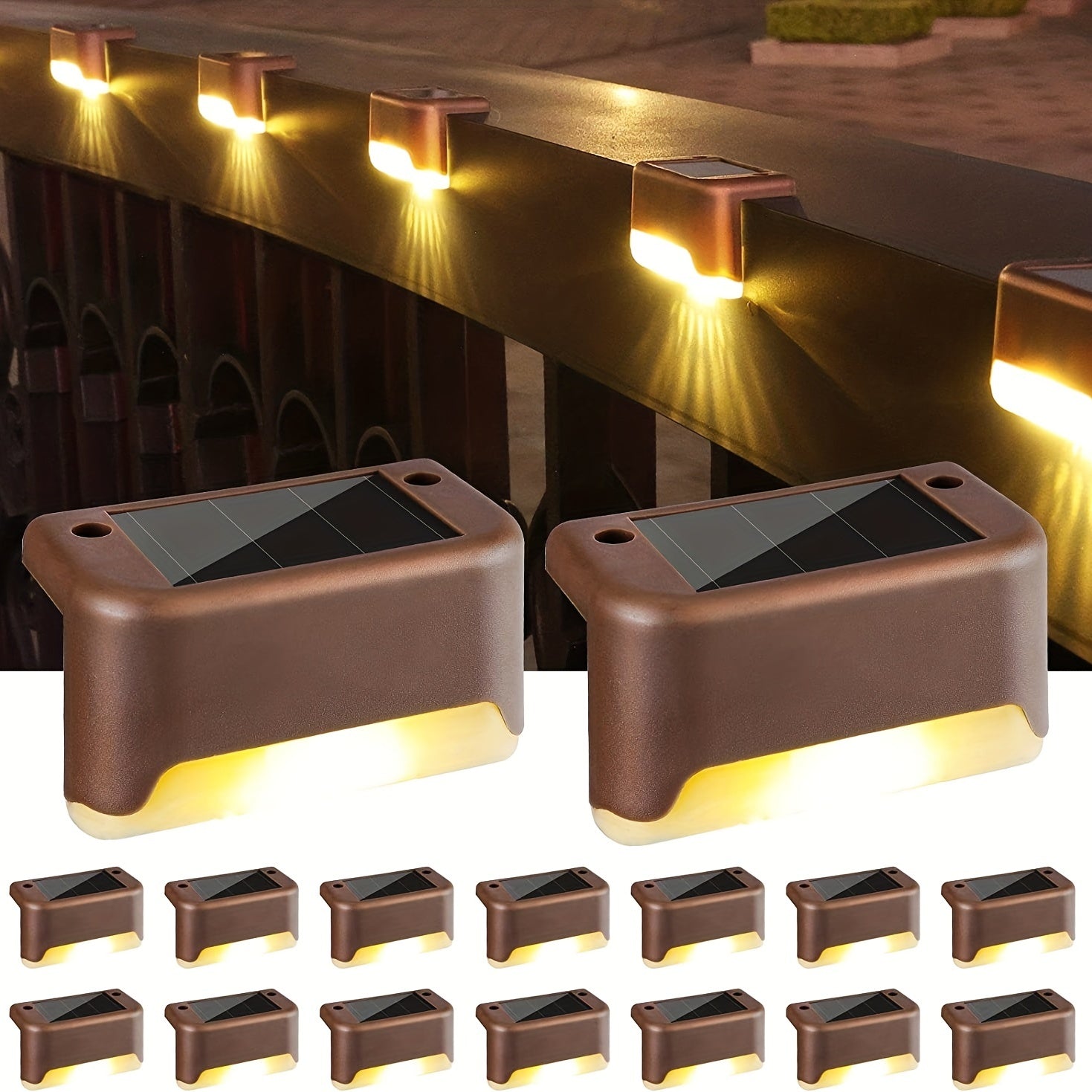 LED Solar Fence Light Outdoor Staircase Decoration Wall Light