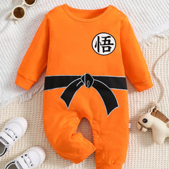 Unisex Baby Anime Cosplay Romper Long-sleeved Jumpsuit