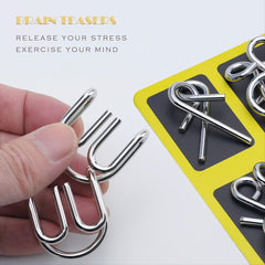 Metal Puzzle Toys Brain Teaser Unlock Intelligence Buckle Decompression Toys