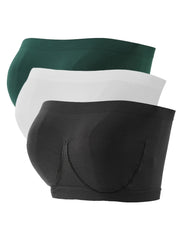 3pcs Seamless Bandeau Bras Soft Stretch Everyday Bra Women's Lingerie