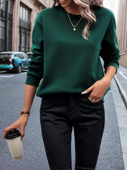 Casual Crew Neck Sweatshirt for Women