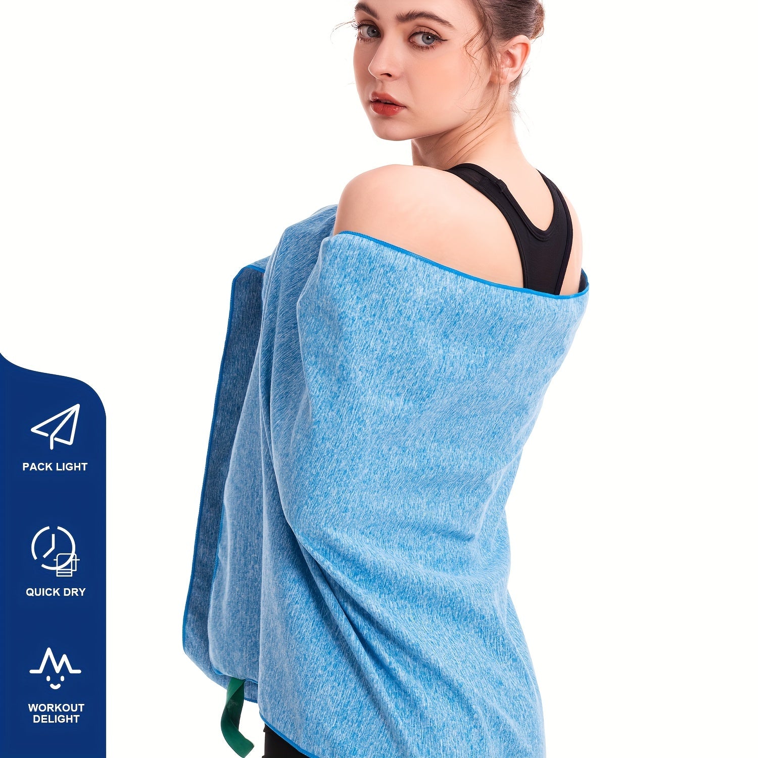 5pcs Gym Sports Towels Quick Drying Sweat Absorbing Towel For Exercise