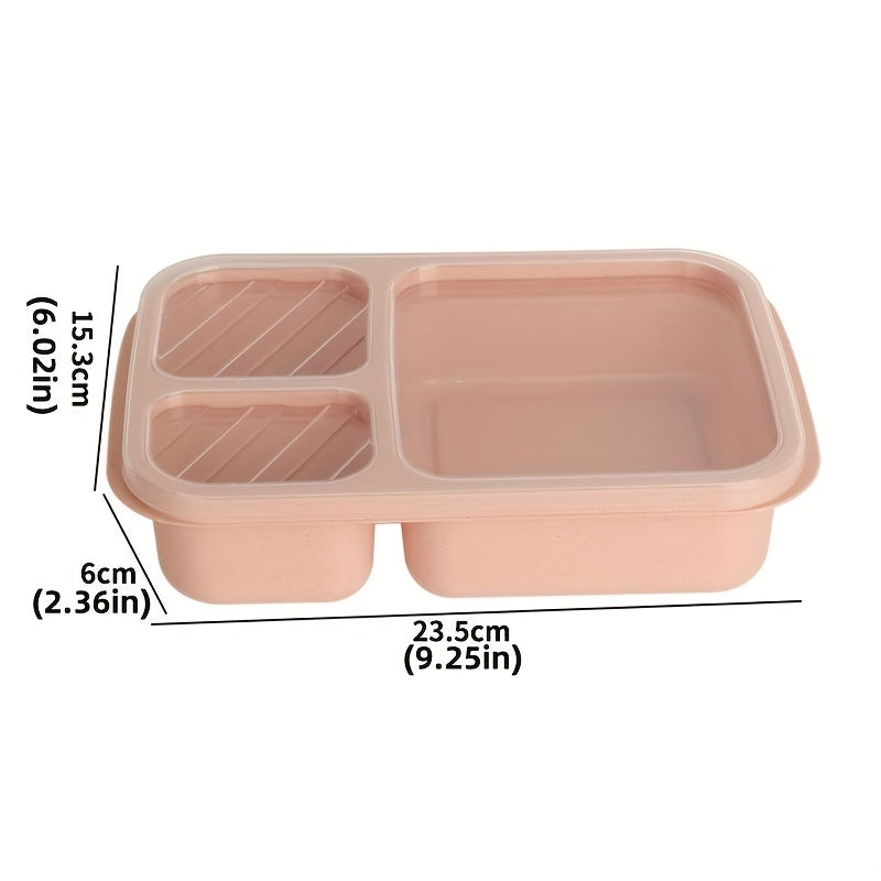 Japanese Style Wheat Straw Compartment Insulation Lunch Box