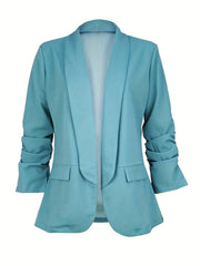 Casual Lapel Blazer Long Sleeve Office Outerwear