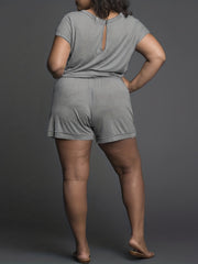 V-Neck Waist Romper