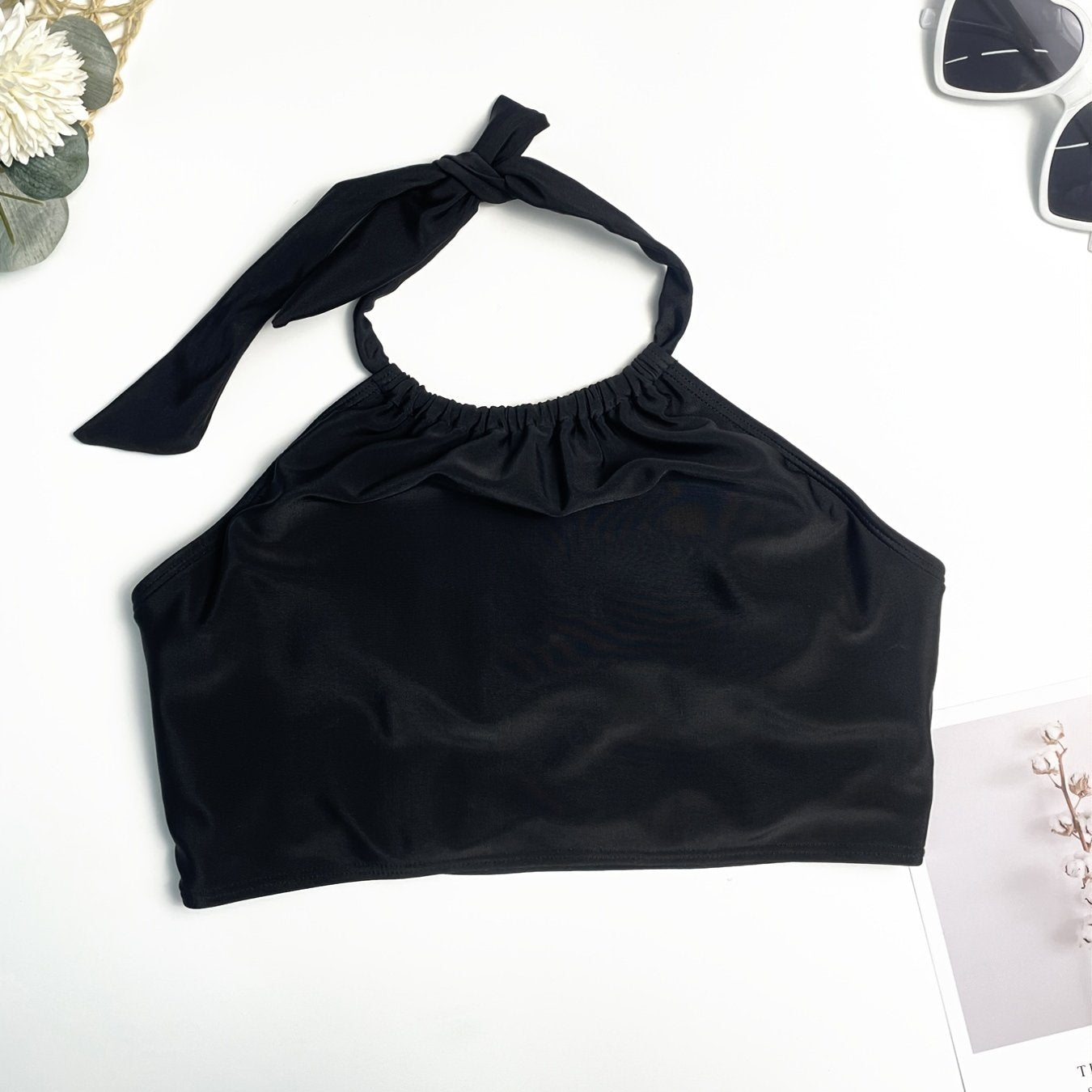 Halter Neck Bikini Top Beachwear Swimsuit Top Women's Swimwear