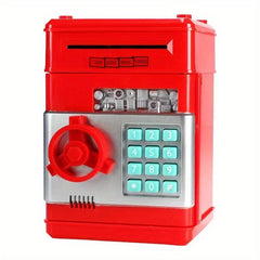 Electronic Mini ATM Kids Safe Coin Bank Piggy Box Kids Combination Lock