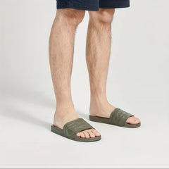 Men's Solid Slides Casual Non Slip Slippers Open Toe Shoes