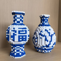 4600pcs Porcelain Vase Building Block Set