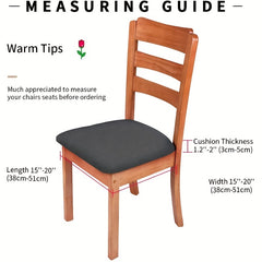 4pcs Chair Seat Covers Dining Room Chair Seat Covers With Ties