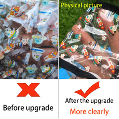 Large Reusable Transparent PVC Storage Bag with Zipper Organizer