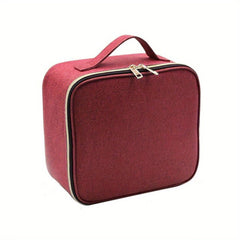 Makeup Bag Organizer With Adjustable Dividers Cosmetic Bag Portable Travel Case