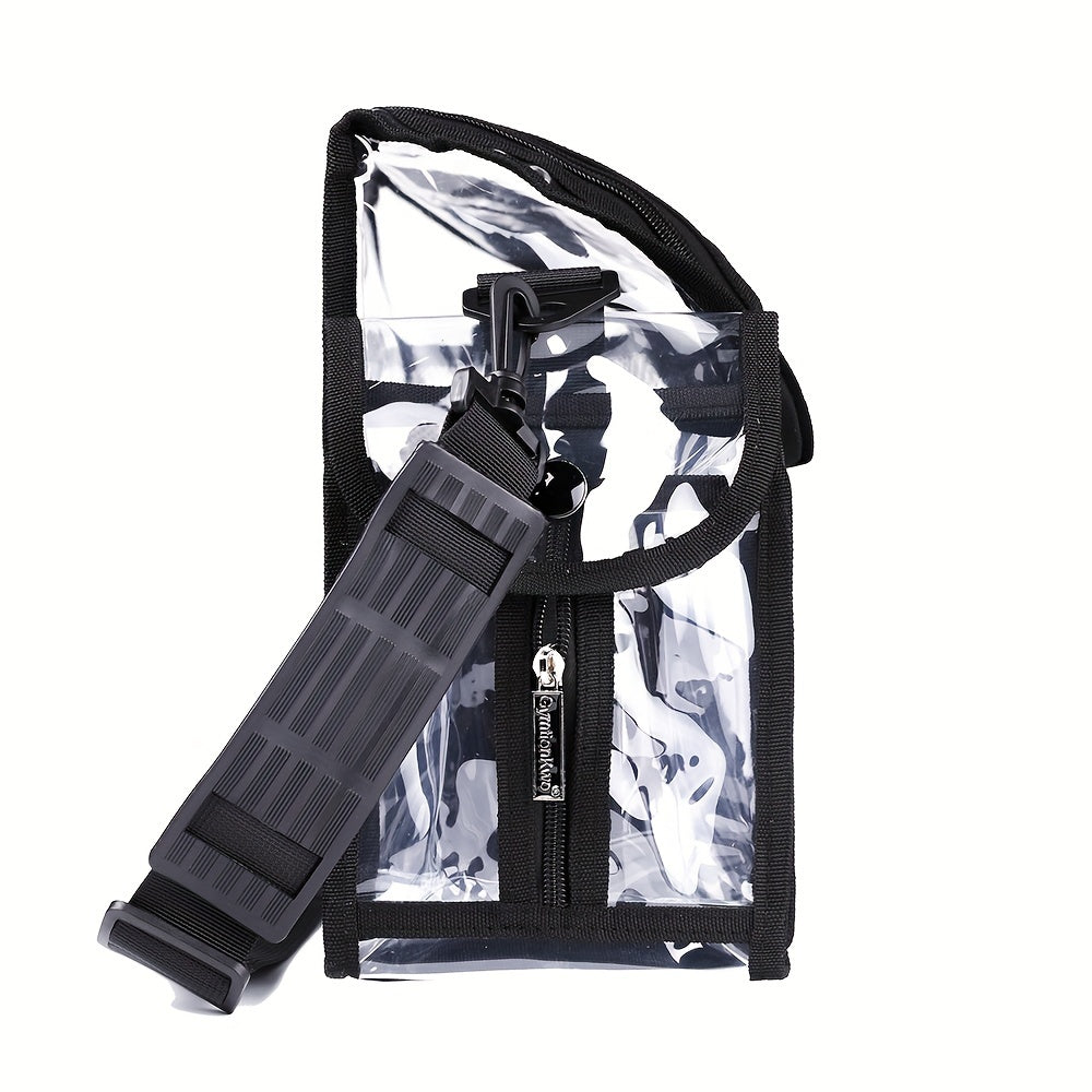 Clear Makeup Organizer Bag Cosmetic Bag With Sturdy Zipper And External Pockets