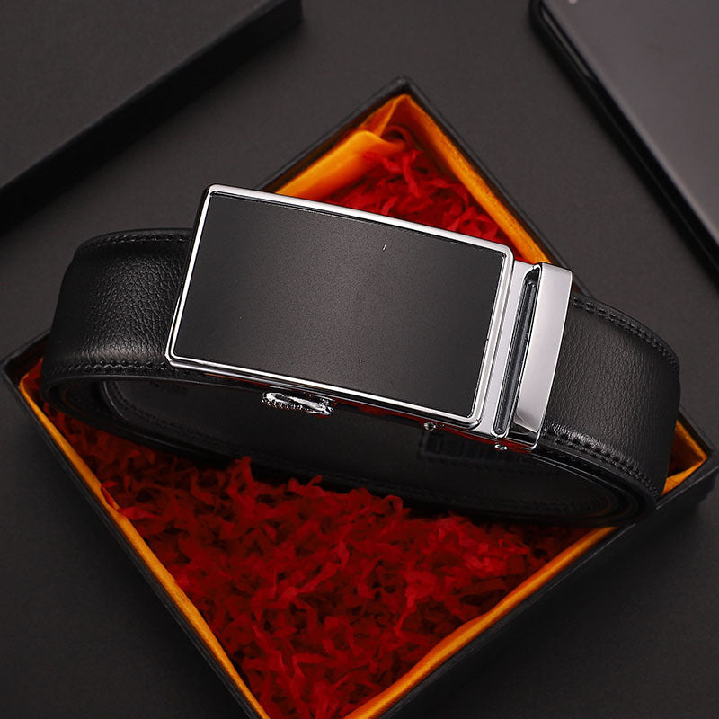 Leather Belt Men's Casual Business Jeans Belt