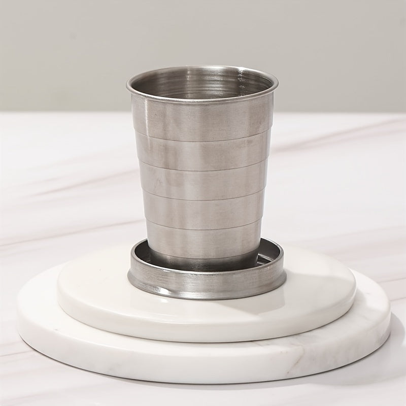 Stainless Steel Telescopic Water Cup - Portable Mini Cup